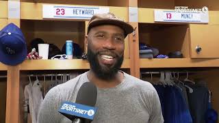 Jason Heyward Talks About His Swing Changes and Being Apart of the Dodgers [upl. by Beaufort]