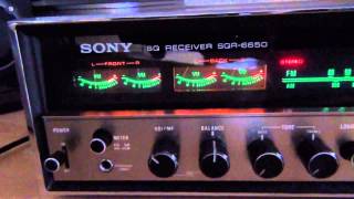 Sony SQR 6650 Quadrafonische tuner versterker [upl. by Oira982]