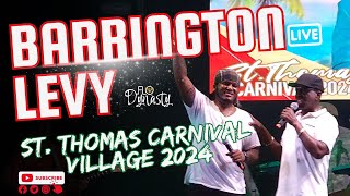 Reggae Legend Barrington Levy St Thomas Carnival Village 2024 usvi reggae vicarnival carnival [upl. by Eisenberg338]