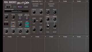 Modulair  Wavetable Demo [upl. by Merline]