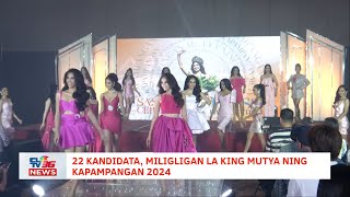 22 kandidata miligligan la king Mutya Ning Kapampangan 2024  CLTV36 News Clip [upl. by Akeyla]