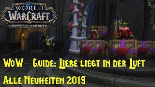 WoWGuide Liebe liegt in der Luft 2019  Alle Neuheiten  Q Pidos herziger Ruhestein [upl. by Bethesda]