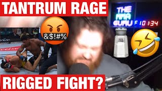 THE MMA GURU RAGES AND DESTROYS HIS ROOM after JOAQUIN BUCKLEY KNOCKS OUT VICENTE LUQUE [upl. by Evslin]