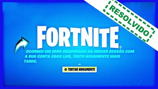 Ocorreu um ERRO INESPERADO na sua conta Fortnite  Não Foi Possível Iniciar Sessão [upl. by Hermia]