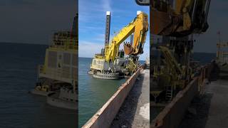 large size drilling machine hitachi jcb bulldozer machine excavator explore cat gaming [upl. by Enirhtak]