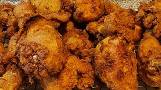 JUICY DEEP FRIED BONELESSSKINLESS CHICKEN DINNER [upl. by Kirby]