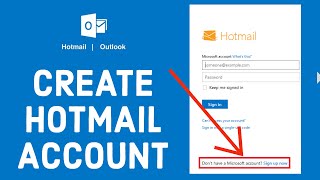 Hotmail Sign Up 2022 How to OpenCreate Hotmail Account Instantly [upl. by Mandie366]