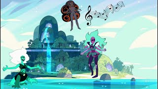 Steven Universe  Alexandrite vs Malachite Obsidian Theme  Mega Leaf Blade  stevenuniverseedit [upl. by Labannah498]