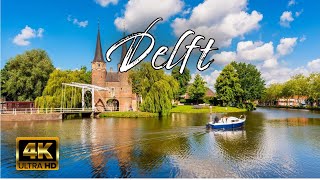 🇳🇱 Delft The Netherlands  4K Walking Tour Spring 2024 ☀️ [upl. by Yennaiv78]