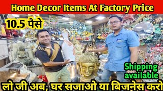 Cheapest Home Decoration amp Home interior Items in Delhi  Sadar Bazar Home Decor items Market [upl. by Hniht]