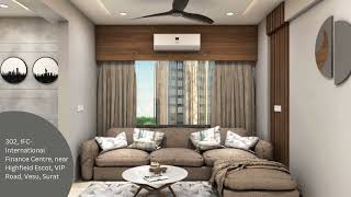 3BHK Home interior by Onespace  Happy Elegance A4  Surat  Onespace interior [upl. by Amadus]