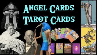 Angel Cards amp Tarot Cards  Satanic Free Mason Egyptian Hermetic origin of card readings divination [upl. by Naraj]