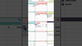 💸 Monthly Bill Calendar Google Sheets Template monthlybills billcalendar googlesheets [upl. by Amme]