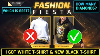 I got WHITE TSHIRT 🔥How many 💎 FASHION FIESTA event tamil free fire  Garena free fire [upl. by Sunny]