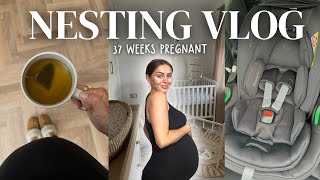 NESTING VLOG prepping for labour as a second time mum  nursery reveal  getting ready for baby [upl. by Hephzibah]