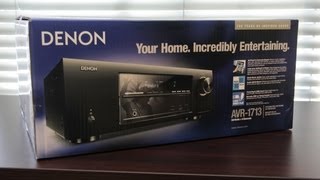 Denon AVR1713 51 Channel Receiver Unboxing [upl. by Ellerud]