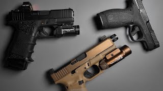 MY TOP 3 HANDGUNS GLOCK 43X MOS GLOCK 19X MOS amp SMITH amp WESSON BODYGUARD 20 PT 4 [upl. by Gizela]