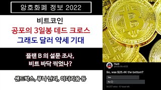 0518 비트코인 공포의 3일봉 데드 크로스그래도 달러 약세 기대 플랜 B 의 설문 조사 비트 바닥 찍었나 [upl. by Dnalevelc397]