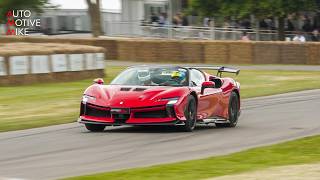 1016HP Ferrari SF90 XX Spider at the Goodwood Hillclimb [upl. by Mcadams220]