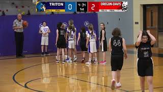 OregonDavis at Triton  5th amp 6th Grade Girls Middle School Basketball 🏀 2272023 [upl. by Helve431]