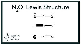 N2O Lewis Structure Dinitrogen Oxide [upl. by Akemihs826]