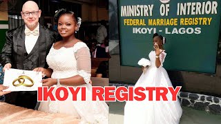 TOP SECRETS FOR A SUCCESSFUL WEDDING AT IKOYI REGISTRY👰INTERRACIAL COUPLE  BWWM [upl. by Winstonn]