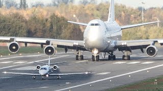 BOEING 747 vs CESSNA Citation  GET OUT OF MY WAY 4K [upl. by Gemini]