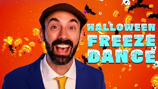 Halloween Freeze Dance  AndyRooniverse Songs for Kids [upl. by Yahc339]