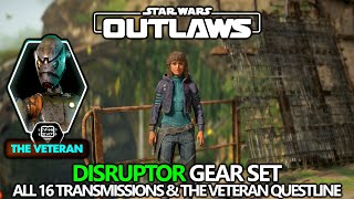 Star Wars Outlaws  Disruptor Gear Set amp All 16 Encrypted Transmission Collectibles Locations Guide [upl. by Auqinimod]