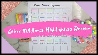 Zebra Mildliner Review My FAVORITE Bible Highlighters [upl. by Ahsieki]