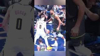 Rudy Gobert Tries the Draymond Choke on Christian Braun [upl. by Quinlan671]