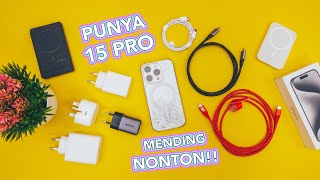 Kabel dan Adapter yang Cocok untuk iPhone 15 Pro Kalian Pemula Nonton Dulu [upl. by Arevle]