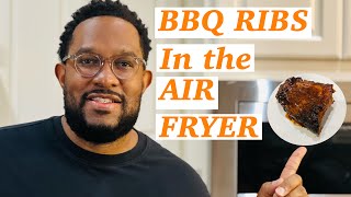 Mouthwatering BBQ RIBS in the AIR FRYERribs cooking airfryer [upl. by Bekki527]