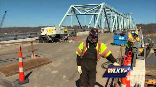 Timelapse MiltonMadison bridge slides into place [upl. by Odericus]