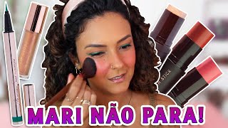 LANÇAMENTOS MARI SAAD  Blush Stick Iluminador Stick Caneta Delineadora Metálica [upl. by Edecrem]