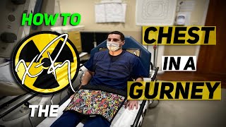 HOW TO XRAY the CHEST in a gurney  AP  Lateral  Portable  radiology program  positioning [upl. by Wanyen584]