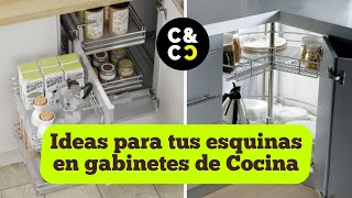 IDEAS para aprovechar módulo ESQUINERO para COCINA INTEGRAL MODERNA [upl. by Ennaegroeg]