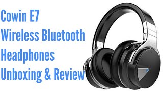 Cowin E7 Wireless Bluetooth Headphones  Unboxing and Review [upl. by Aldus573]