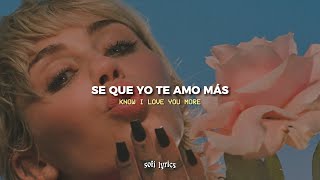 Miley Cyrus  Adore You español  lyrics [upl. by Lienaj348]