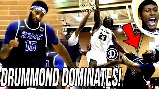 Andre Drummond DOMINATES in CLOSE FINISH at Drew League STARTS SKIPPING AROUND LOL [upl. by Haskins]