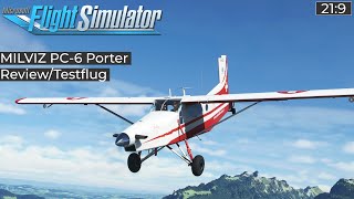 Milviz PC6 Porter  ReviewTestflug ★ FLIGHT SIMULATOR [upl. by Delia]