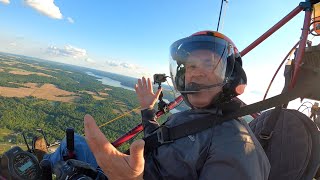 Powered Parachute Flight to Liberty IN  53024 [upl. by Anila]