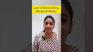 Law of Diminishing Marginal Utility Economics shorts online learninginstitute [upl. by Janina]