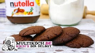 NUTELLA Kekse mit nur 3 Zutaten Multikoch [upl. by Aloel256]