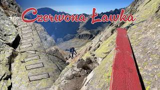 Czerwona Ławka Priečné sedlo  jedyna w Tatrach via ferrata [upl. by Suissac915]