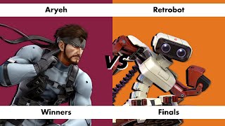 WTT 136 Aryeh Snake vs Retrobot ROB  Smash Ultimate SSBU WINNERS FINALS [upl. by Aivizt]