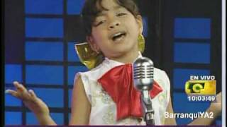 SALOME niña cantante de 8 años sorprendente quotme gustas muchoquot [upl. by Thorman]