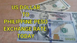 US Dollar to Philippine Peso  Dollar to Philippine Peso Rate Today  Dollar Peso Exchange Rate [upl. by Palgrave]