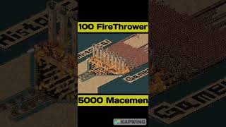 5000 Macemen vs 100 FireThrower Stronghold crusader youtube strongholdcrusader historicalgamer [upl. by Maloy]