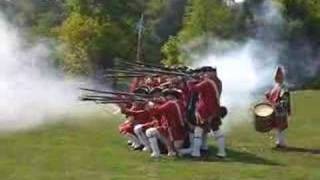 Ft Loudoun TN Demere Days 2007  musket firing 1 [upl. by Harilda621]